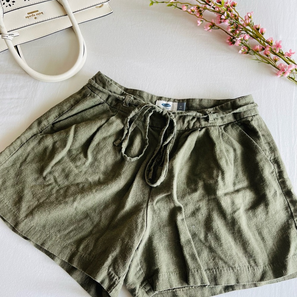 Old Navy Linen Tie Shorts